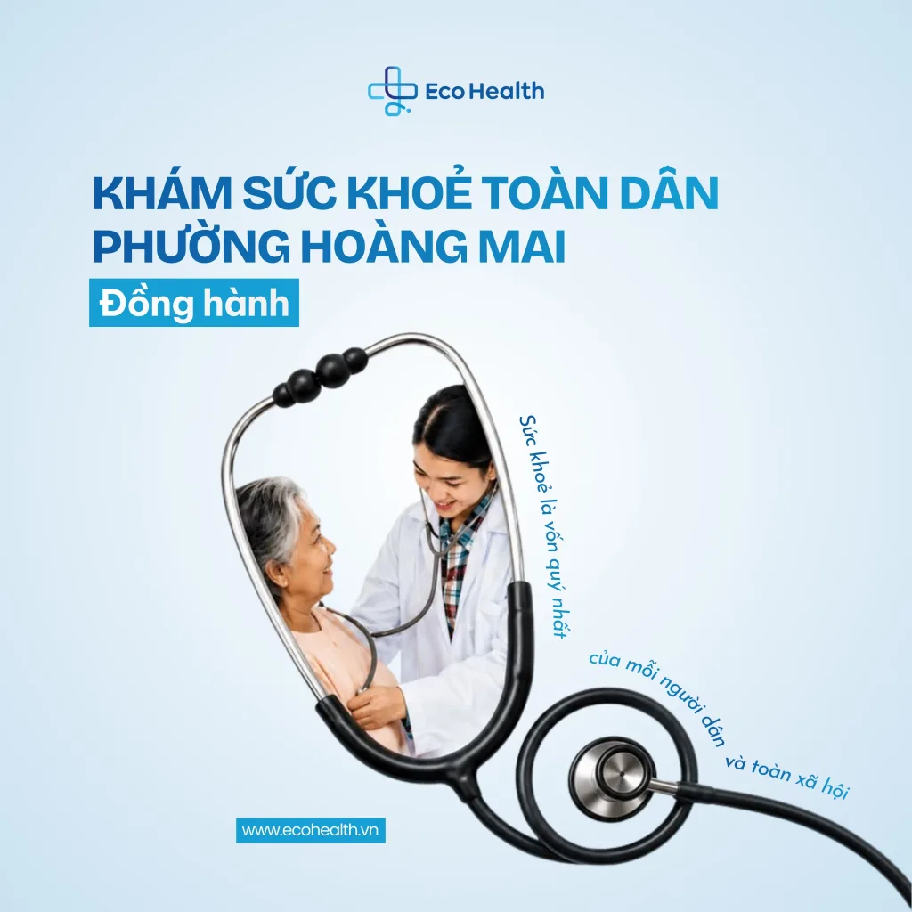 Eco Health đồng hành cùng chương trình Khám sức khỏe toàn dân tại phường Hoàng Mai