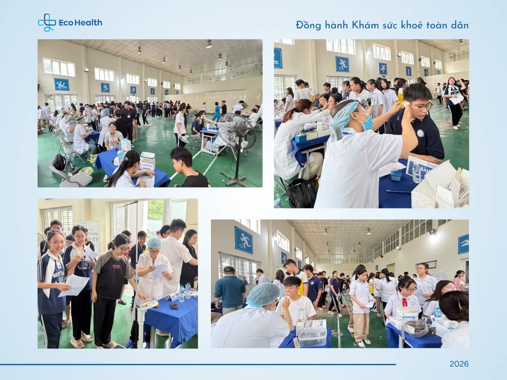 Eco Health đồng hành cùng chương trình khám sức khỏe định kỳ cho hơn 6.000 học sinh tại Hoàng Mai