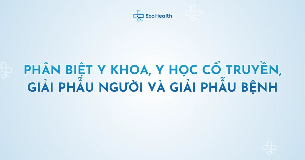 Phân biệt Y khoa, Y học cổ truyền, Giải phẫu người và Giải phẫu bệnh
