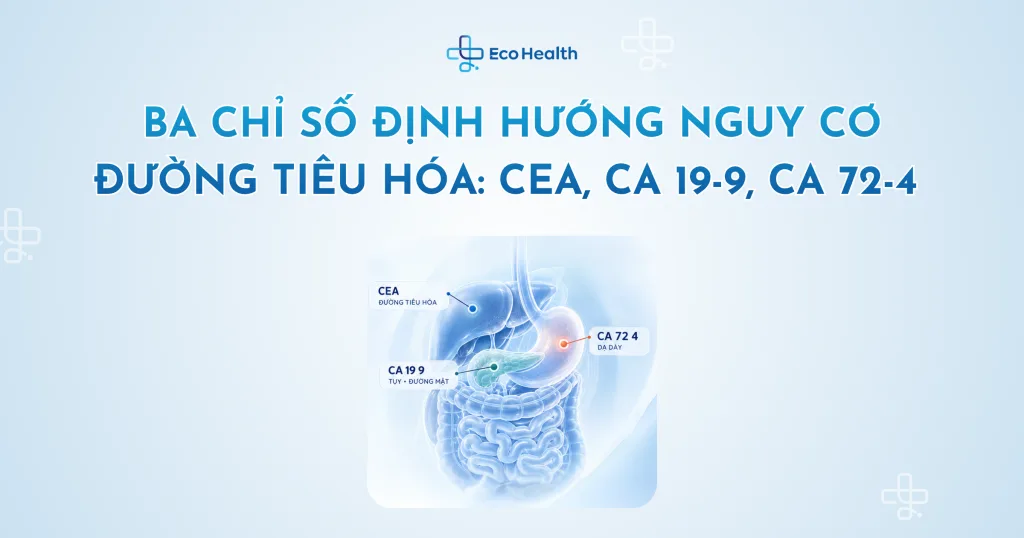 Ba chỉ số định hướng nguy cơ đường tiêu hóa: CEA, CA 19-9, CA 72-4